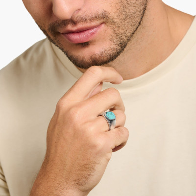 Bague Turquoise & Argent - TR2388-878-17 - Thomas Sabo