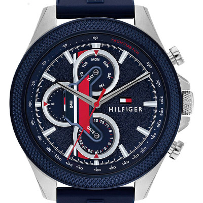 Montre Clark Bleu, Acier 1792083 - Tommy Hilfiger
