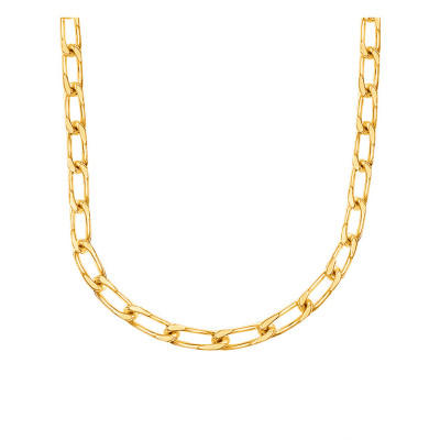 Chaîne Maille Cheval, Or Jaune 750 - 50 cm - Manillon