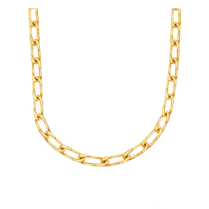 Chaîne Maille Cheval, Or Jaune 750 - 60 cm - Manillon