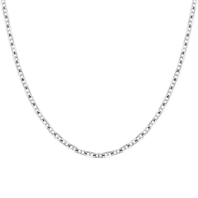 Chaîne Marine, Or Blanc 750, 45 cm - Manillon