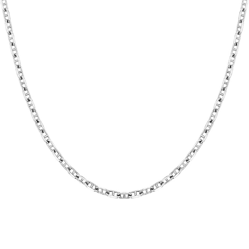 Chaîne Marine, Or Blanc 750, 45 cm - Manillon