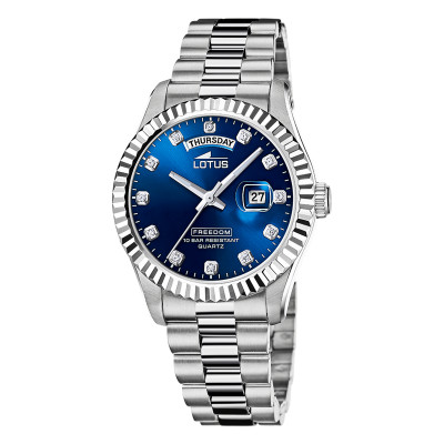 Montre Freedom Blue Acier 18854/5 - Lotus