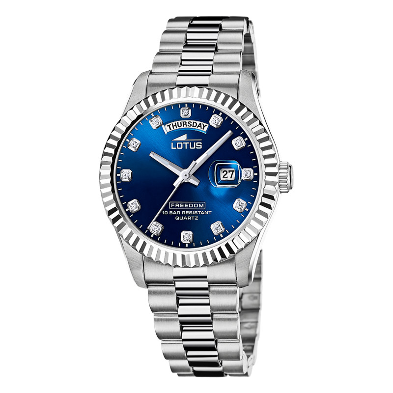Montre Freedom Blue Acier 18854/5 - Lotus