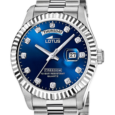Montre Freedom Blue Acier 18854/5 - Lotus