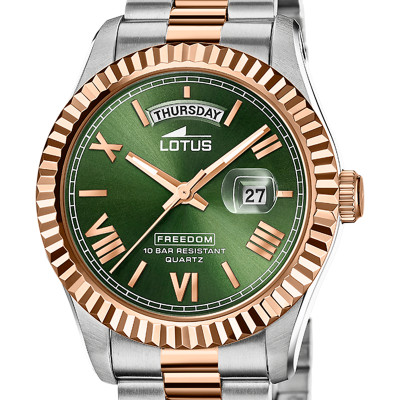 Montre Freedom Verte & Rosée, 18856/3 - Lotus