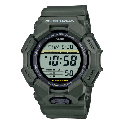 Montre GD-010-3ER, Résine verte - Casio G-Shock