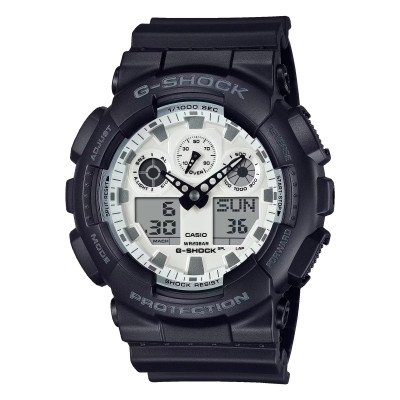 Montre Capsule Black & Brilliant White, GA-100WD-1AER - Casio G-Shock