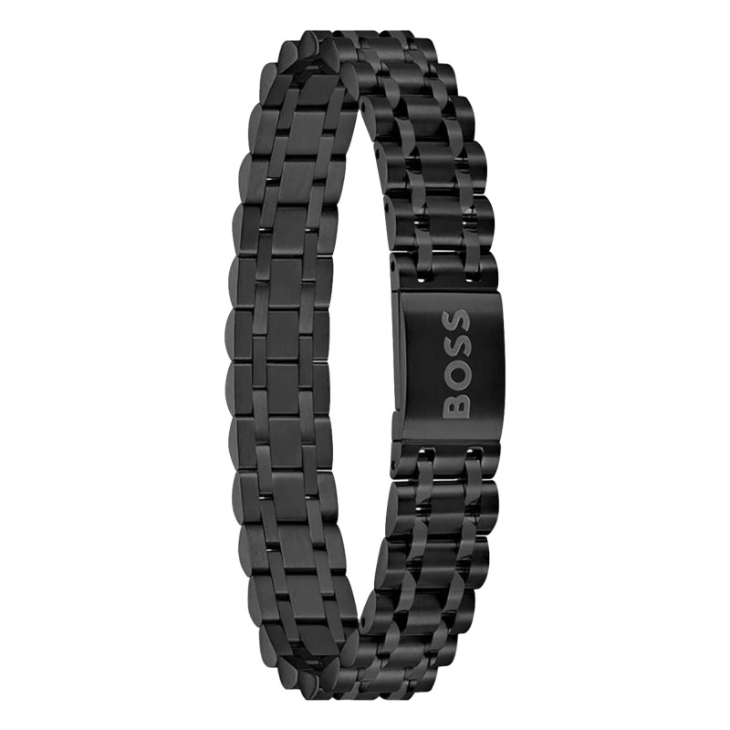Bracelet Owan Acier Noir, 17,50 à 19 cm - 1580646 - Boss