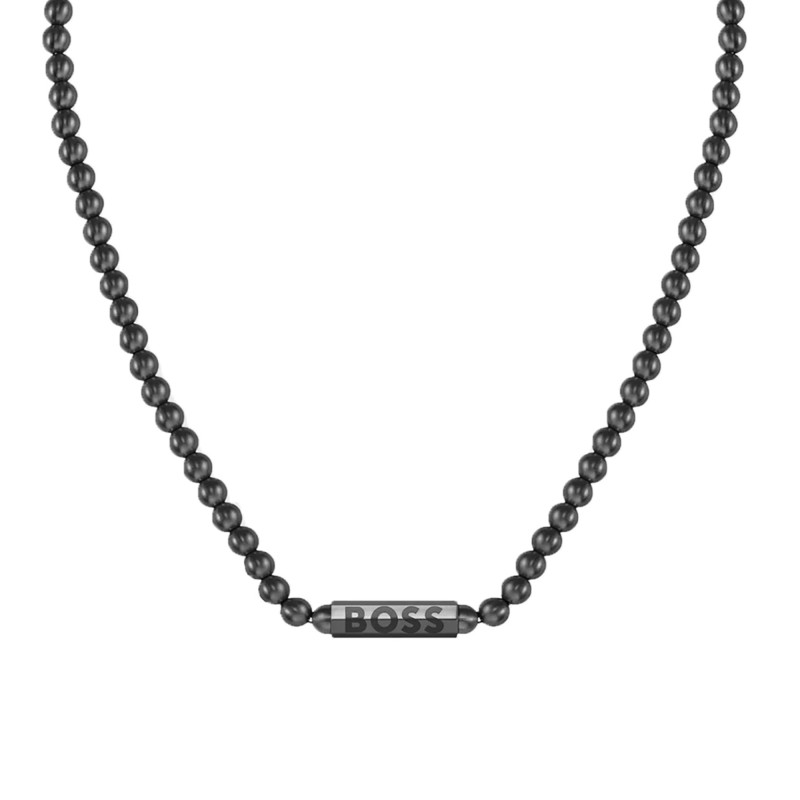 Collier Sphere Metal, Acier Noir, 51 cm - 1580657 - Boss