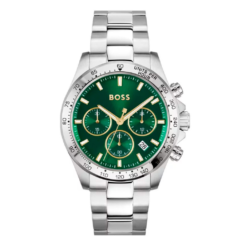 Montre Hero Vert, Acier 1514217 - Boss