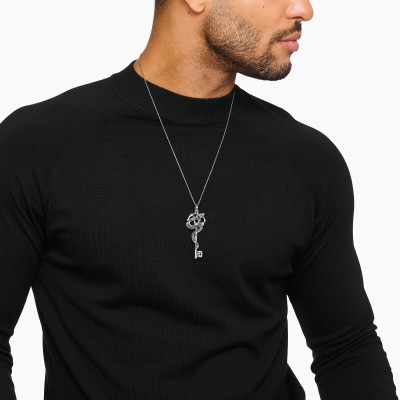 Pendentif Rebel Snake Clé, Argent 925 & Oxydes Noires - PE983-691-11 - Thomas Sabo