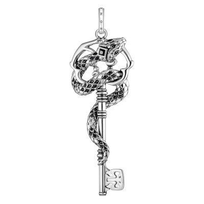 Pendentif Rebel Snake Clé, Argent 925 & Oxydes Noires - PE983-691-11 - Thomas Sabo