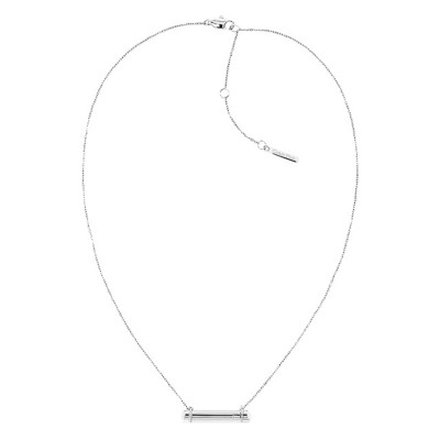Collier Sculptural, Acier Gris - 35000013, 50 cm à 55 cm - Calvin Klein