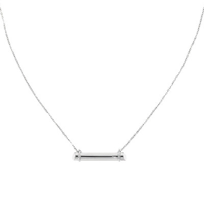 Collier Sculptural, Acier Gris - 35000013, 50 cm à 55 cm - Calvin Klein