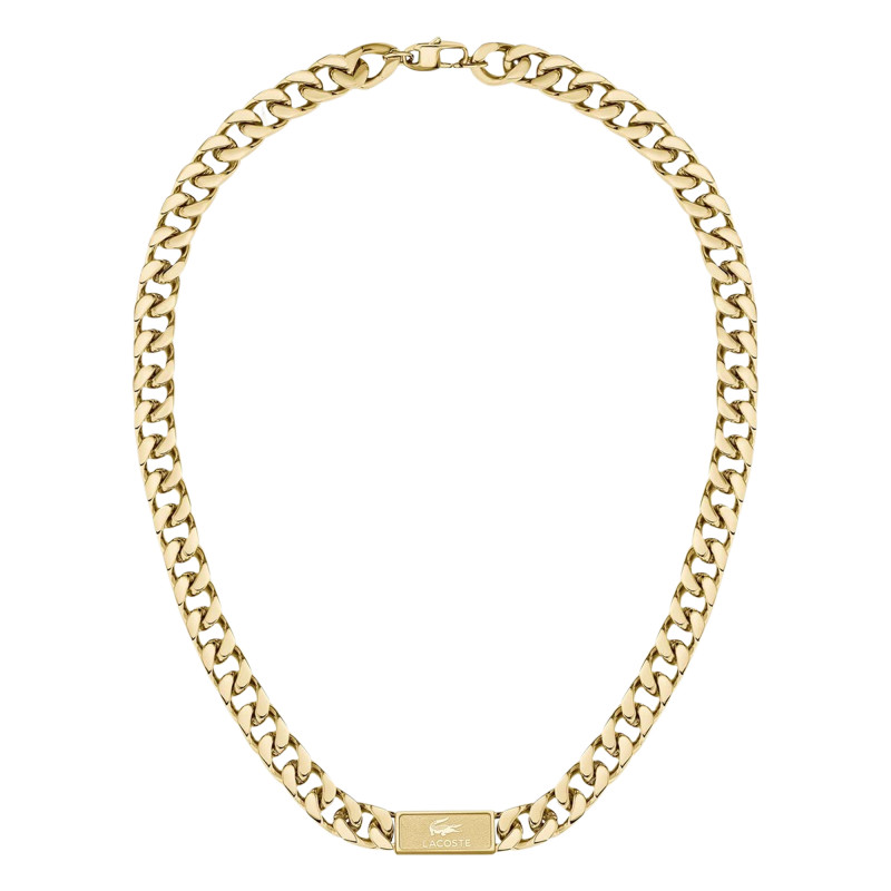 Collier Backhand,Acier Doré - 2040434, 54 cm - Lacoste