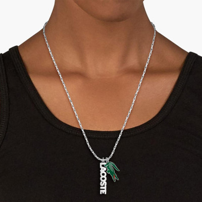 Collier Umpire, Acier - 2040487, 60 cm Ajustable - Lacoste