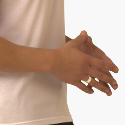 Bague Backhand, Acier Doré - 2040486G - Lacoste