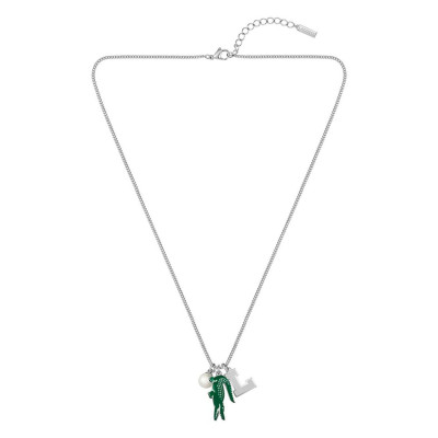 Collier Umpire, Acier & Perle Blanche - 2040453, 60 cm - Lacoste