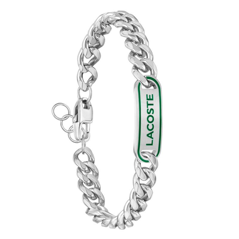 Bracelet Gourmette District Acier, 19 cm - 2040224 - Lacoste