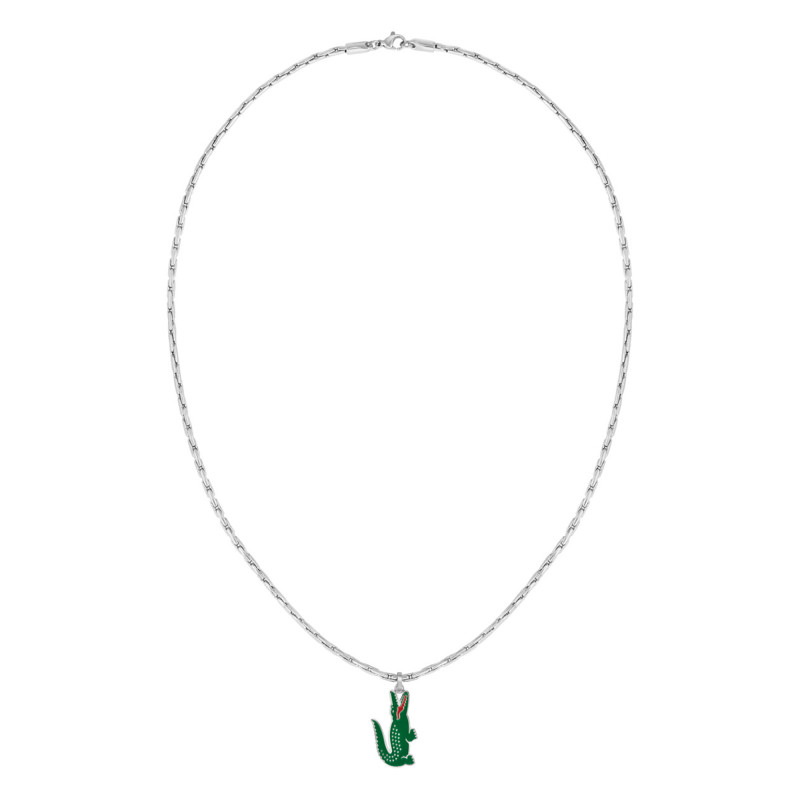 Collier Arthor Crocodile, Acier, 55 cm - 2040228 - Lacoste