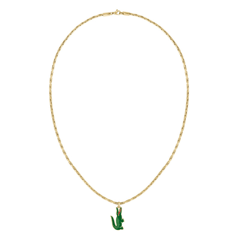 Collier Arthor Crocodile, Acier Doré, 55 cm - 2040229 - Lacoste