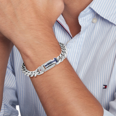 Bracelet Acier Maille Gourmette, 19 cm - 2790433 - Tommy Hilfiger