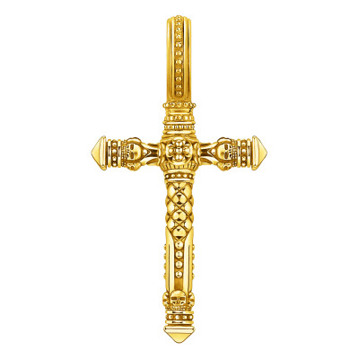 Pendentif croix Rock, Plaqué Or - PE503-413-39 - Thomas Sabo