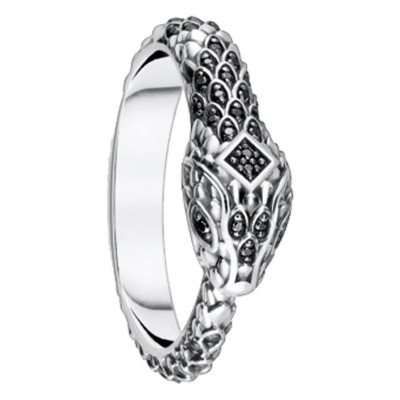 Bague Serpent Argent 925 noirci & oxydes - TR2419-643-11 - Thomas Sabo