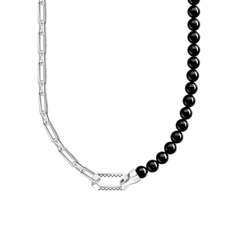 Collier Perles Onyx, Argent KE2179-507-11, 55 cm - Thomas Sabo