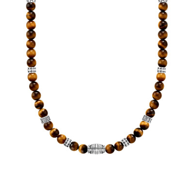 Collier Pierres Œil-de-tigre, Argent KE2180-826-2, 50 cm - Thomas Sabo