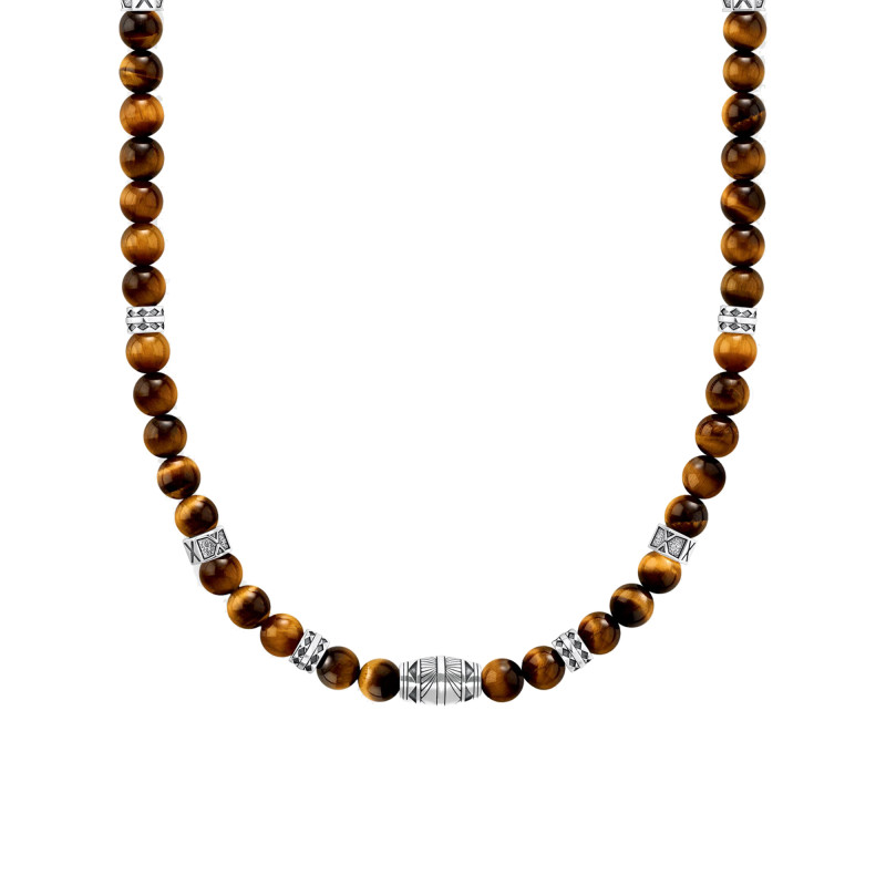 Collier Pierres Œil-de-tigre, Argent KE2180-826-2, 50 cm - Thomas Sabo