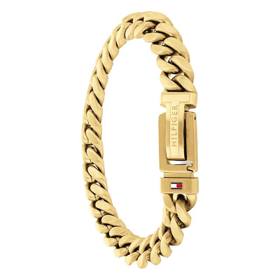 Bracelet Acier Doré Maille Gourmette - 2790434, 19 cm - Tommy Hilfiger