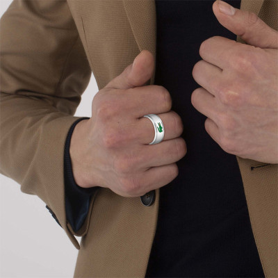 Bague Ruban Confort Arthor, Acier Inoxydable Gris, 6 mm - 2040495J - Lacoste