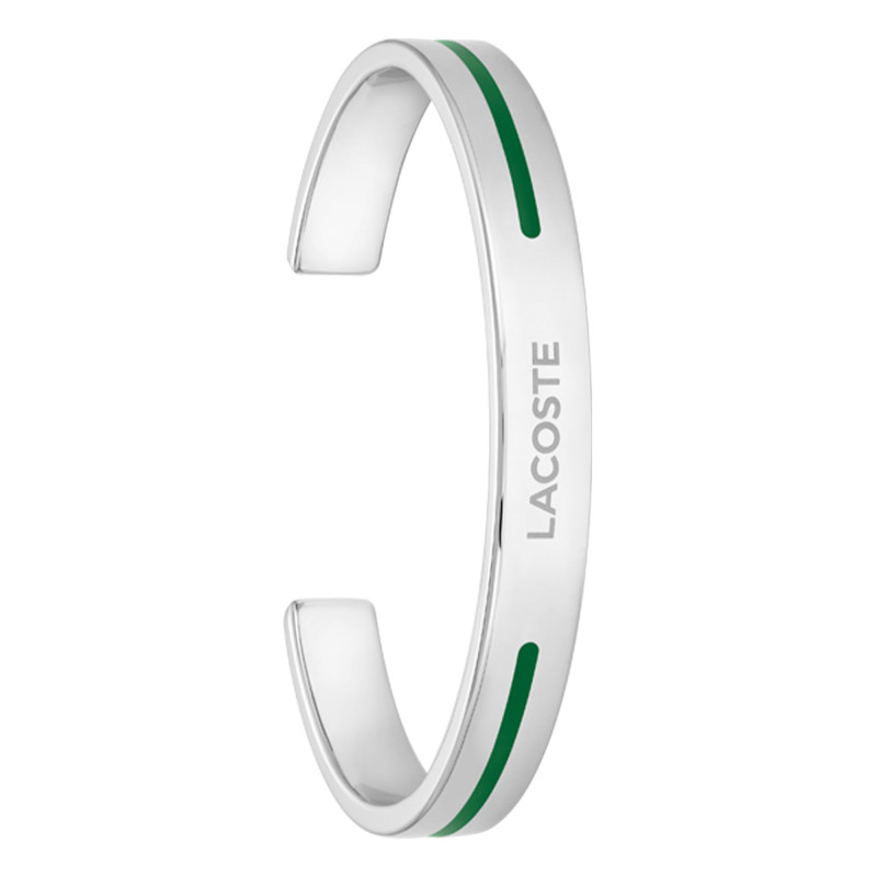 Bracelet Aventurer, Acier Inoxydable Gris, Largeur 8 mm - 2040526 - Lacoste