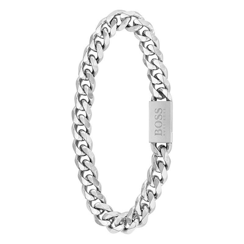 Bracelet Chain Link, Acier, 17,5 cm - 1580144S - Boss