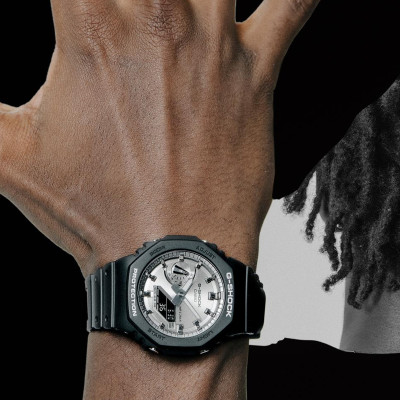 Montre 2100 Black & Silver, GA-2100SB-1AER - Casio G-Shock
