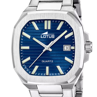 Montre Square Series, Acier 19047/2 - Lotus