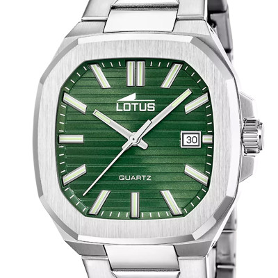 Montre Square Series, Acier 19047/3 - Lotus